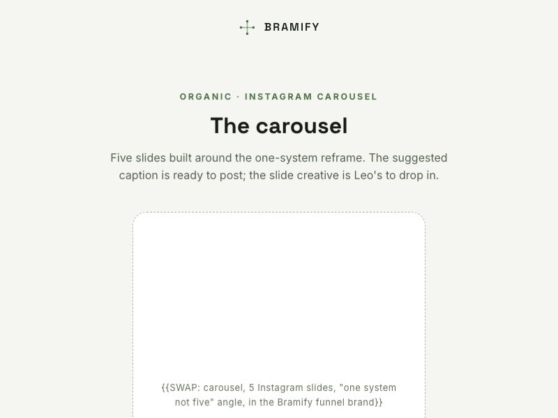 Instagram carousel preview